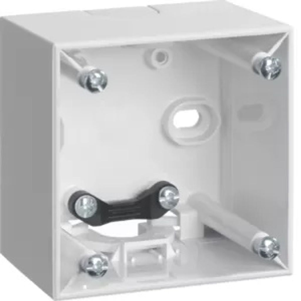 Berker 911512519 Aufbau-Gehäuse 1fach hohe Ausführung polarweiß, glänzend Integro Flow/Pure