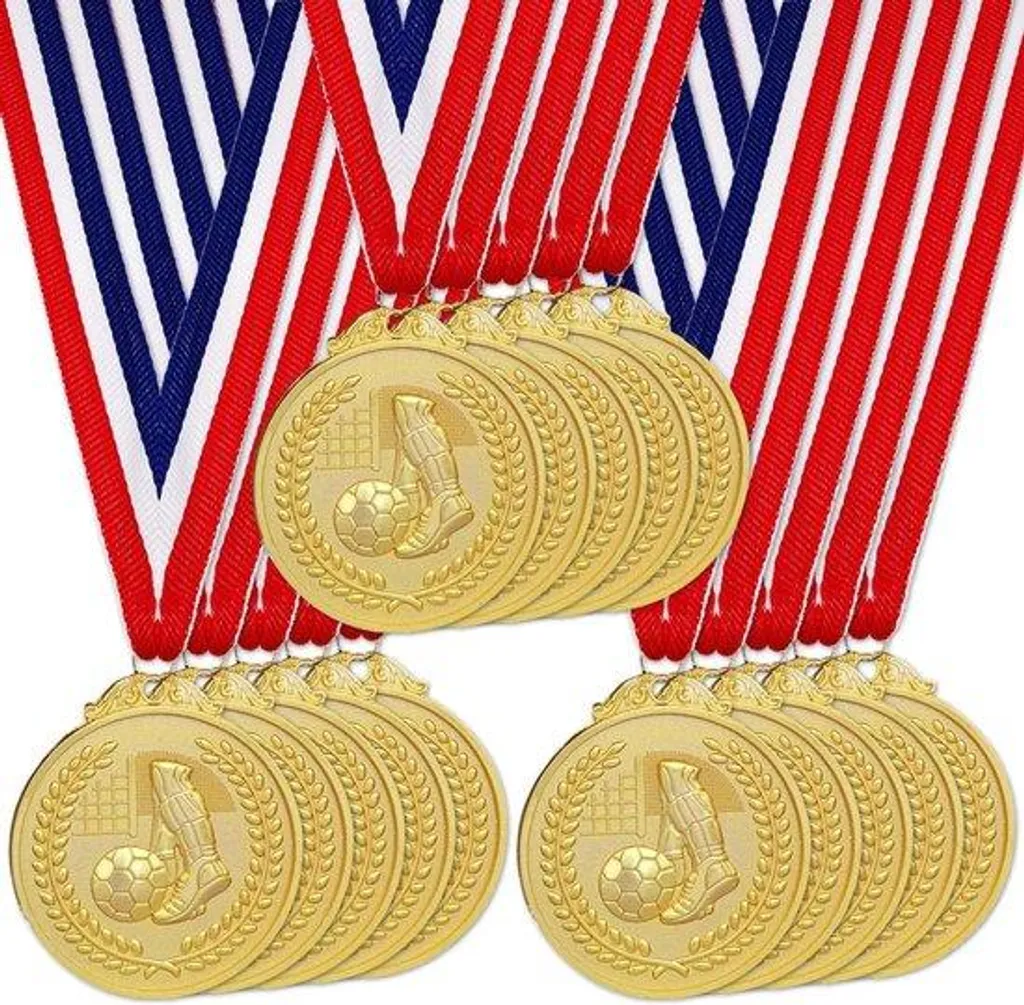 Lot de 15 médailles de foot pour récompenser tous les enfants