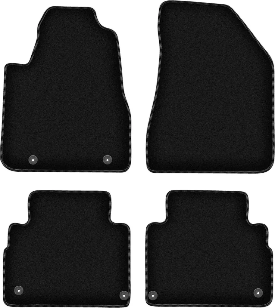 Tappetini in Velluto Lexus RX II 2003-2008 - Set 4pz Neri Alta Qualità