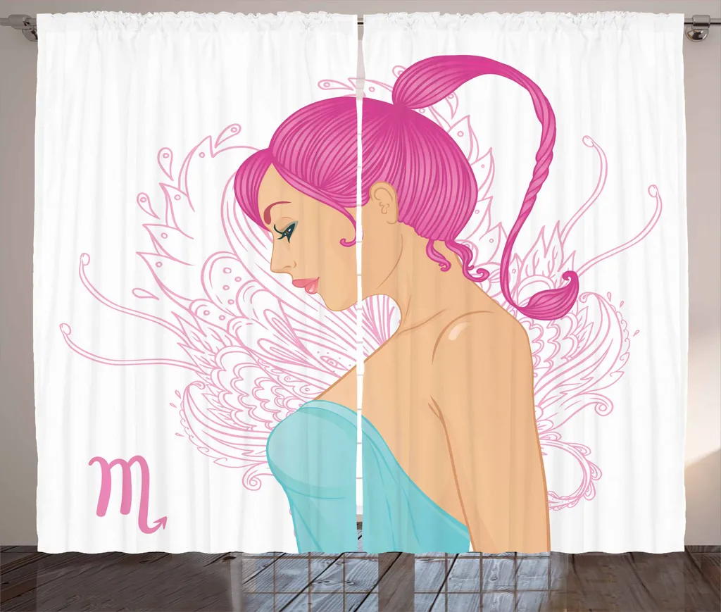 Tenda Zodiaco Scorpione ABAKUHAUS - Colori Pastello per la Camera