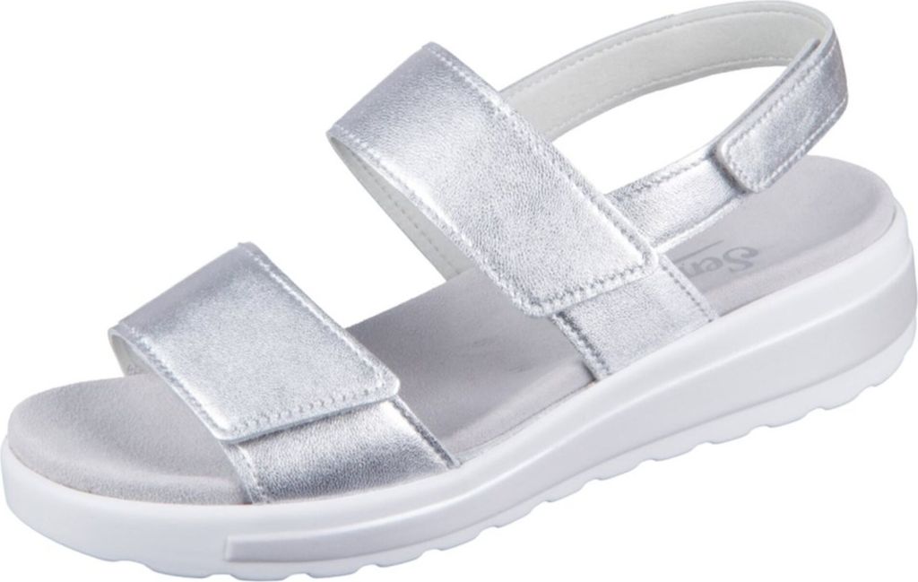 Semler Hanna Damen Sandalette in Silber, Größe 6.5 Produktbild 