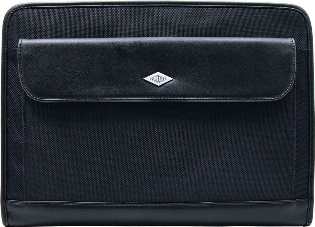 WEDO Konferenzmappe Elegance A5 Kunstleder / Nylon schwarz (ohne Inhalt)