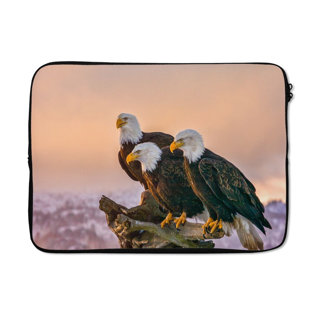MuchoWow Laptop Hülle 14 ZollVögel - Natur - Raubvögel - Adler Laptoptasche - Laptoptasche - Stoßsicher - Schutzhaube