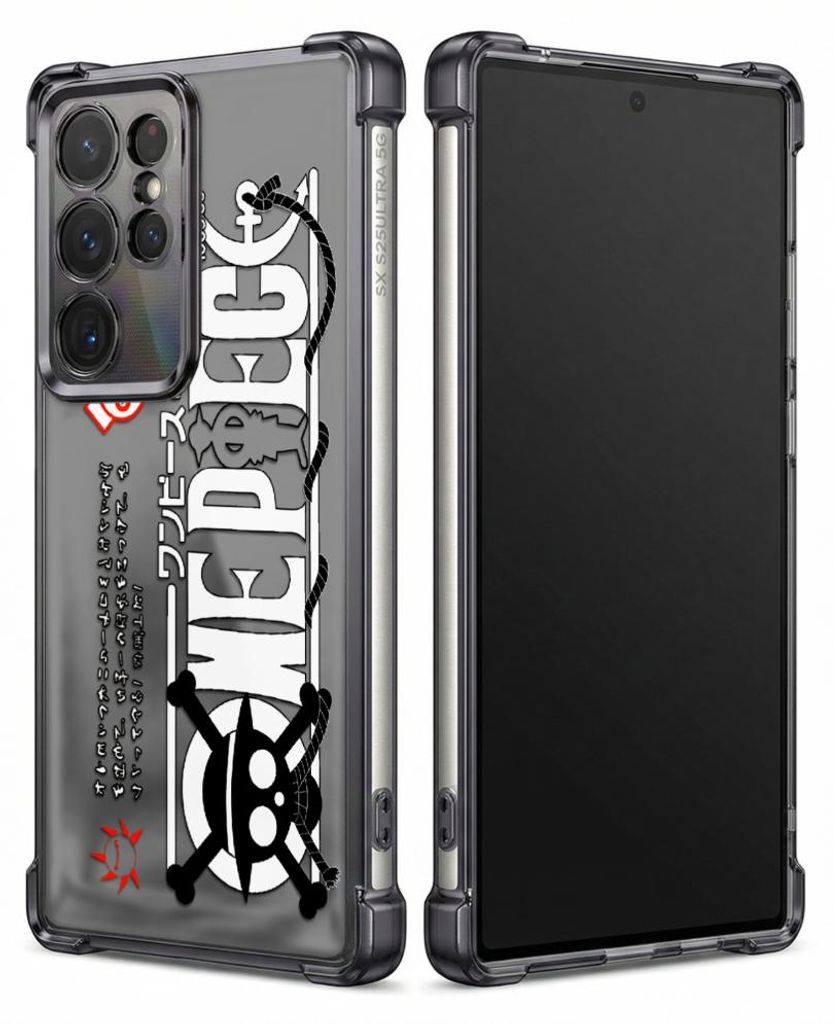Personalisierte Hülle mit Bild für Samsung Galaxy S23 FE Elektroplattiert TPU Stoßdämpfer Handyhülle mit One Piece Piratenflaggen-Design