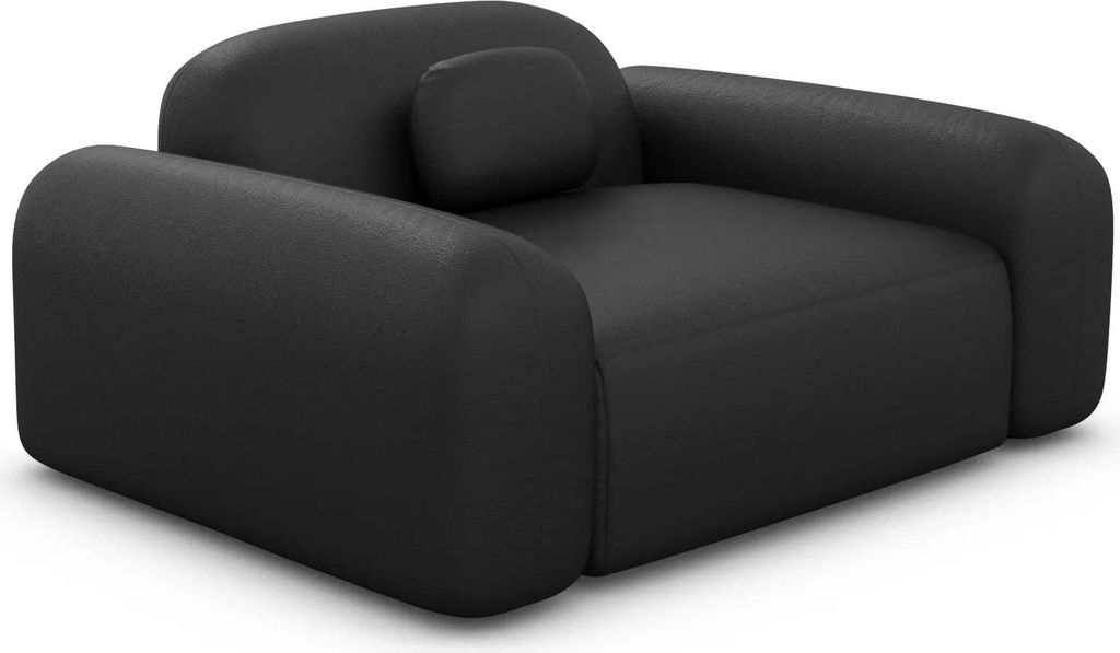 Kunstleder Sessel Nuvia Schwarz