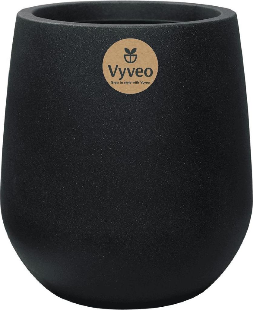 Vyveo - Pot de fleurs Amari - Noir - 27x30 Image du produit 
