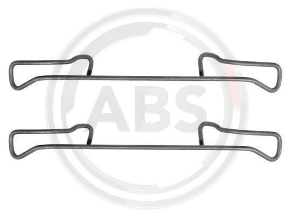A.B.S. 1150Q Zubehörsatz Scheibenbremsbelag für OPEL Corsa B Schrägheck (S93) Astra F CC (T92) Astra F Caravan (T92) passend für PEUGEOT