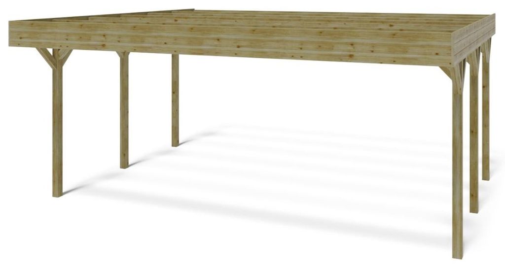 Carport Garagendach 6.06x5.03 m - 30.48 m2 Produktbild 