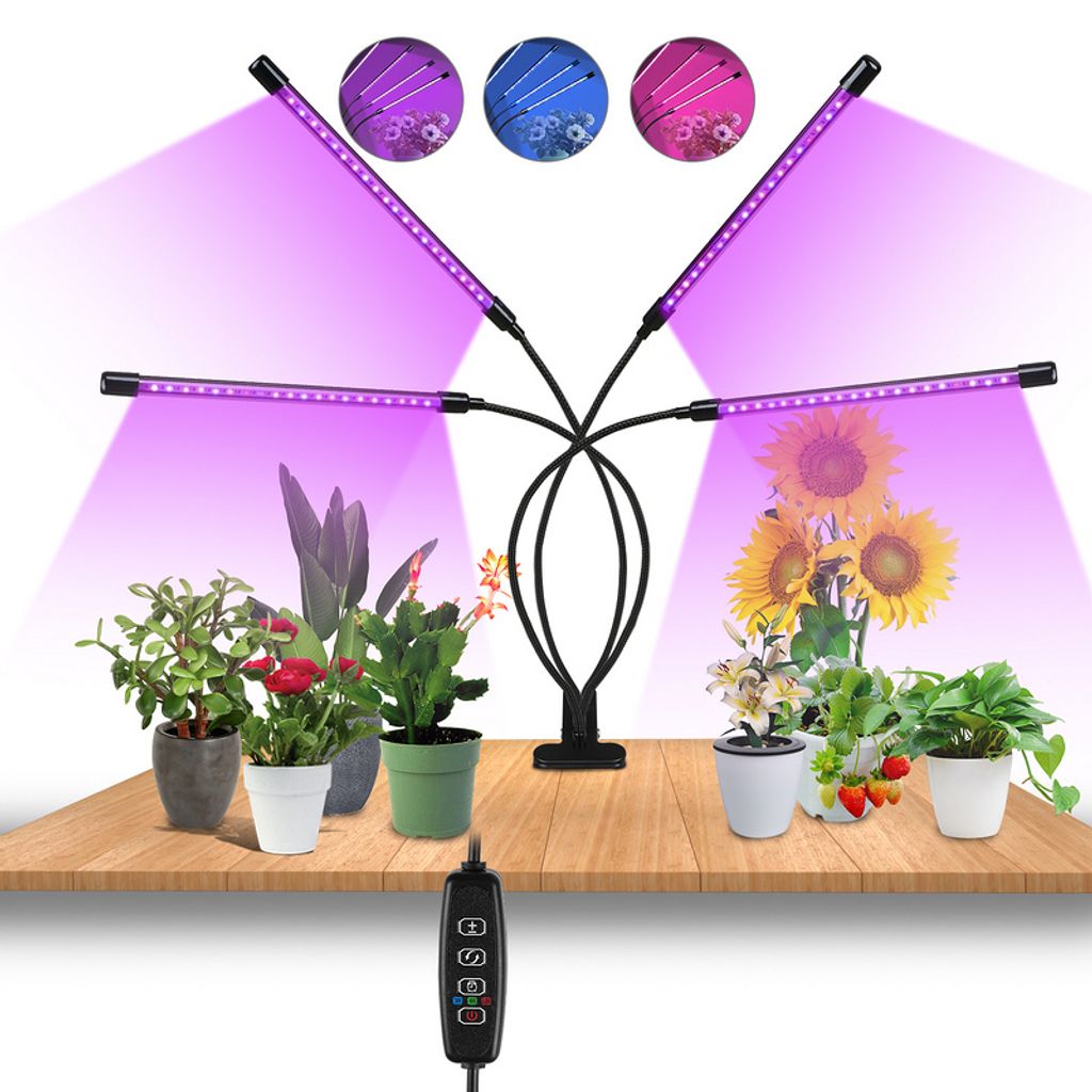 40W LED Pflanzenlampe Grow Light Pflanzenlicht Zimmerpflanzen Wachstumslampe DE