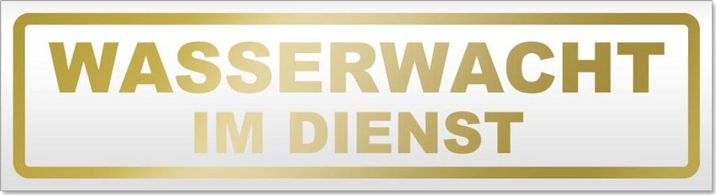 Wasserwacht im Dienst Magnetschild Schild magnetisch