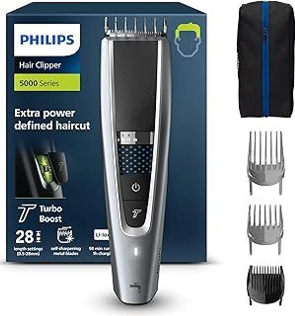 Tagliacapelli Philips Serie 5000 HC5630/15: Taglio Facile per Tutta la Famiglia