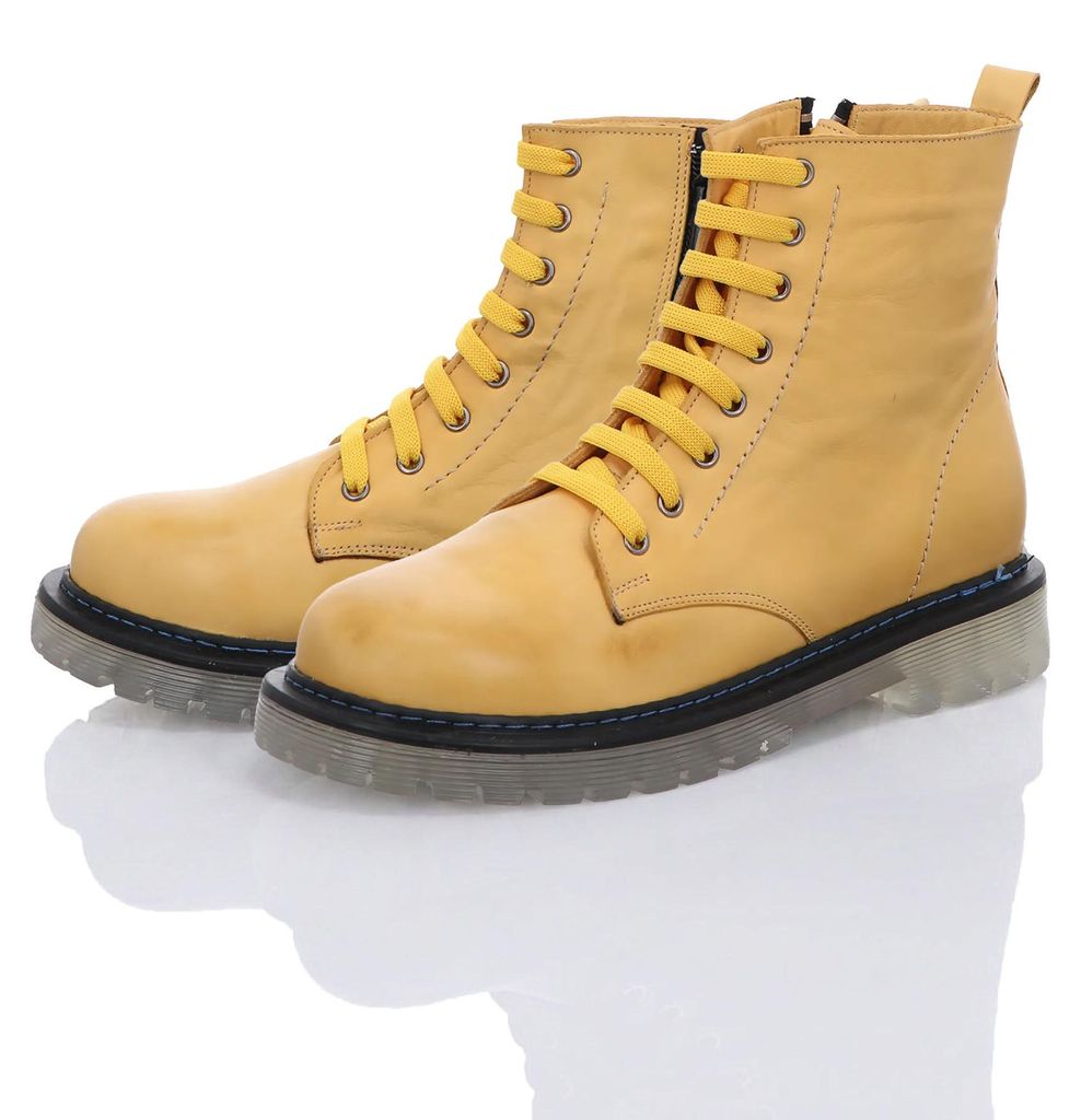 Gemini Damen Schnürboot ocker  Größe 40 Produktbild 