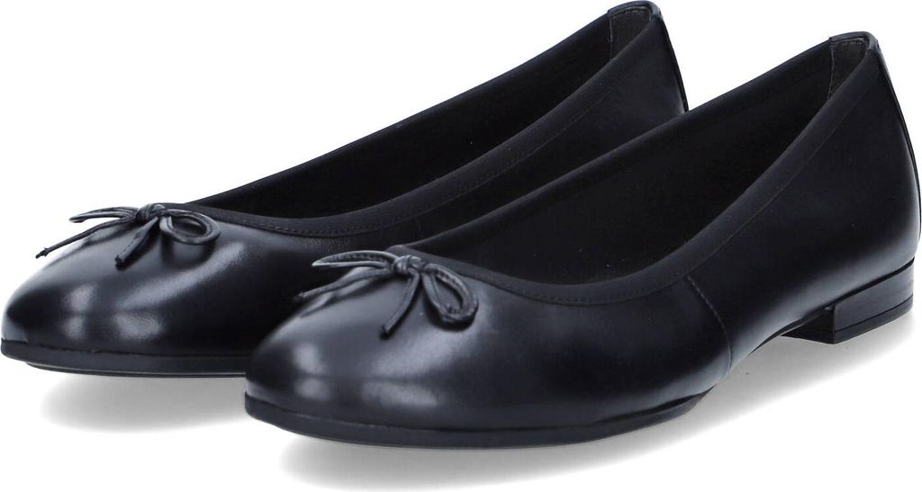 Tamaris Ballerinas Damen Glattleder Schwarz Größe: 38 Produktbild 