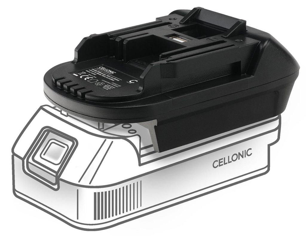 CELLONIC Adattatore per batteria compatibile con Makita Immagine del prodotto 