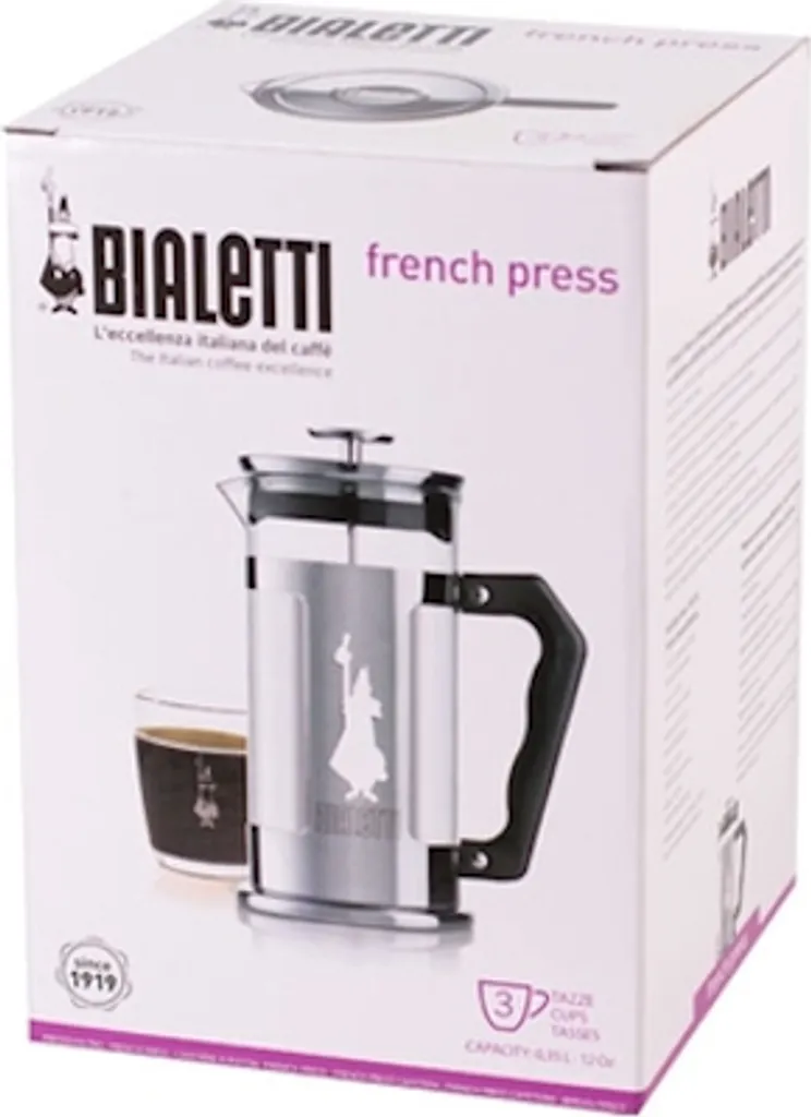 Cafetière Bialetti Preziosa en verre borosilicate et piston inox - 27