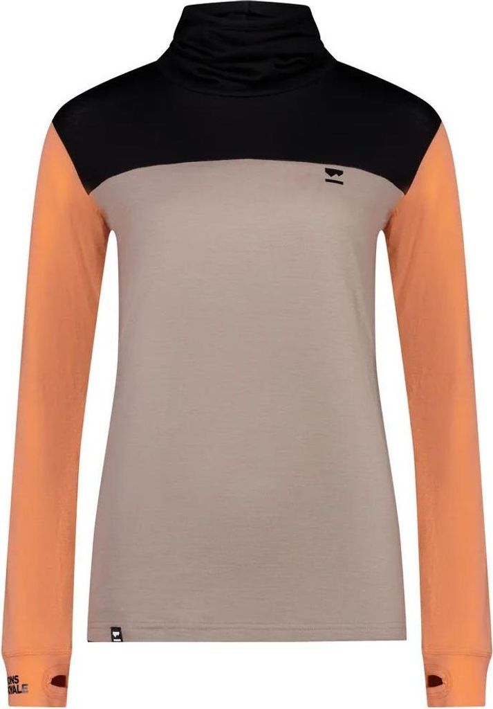 MONS ROYALE Yotei BF High Neck beige/schwarz/pfirsich XS