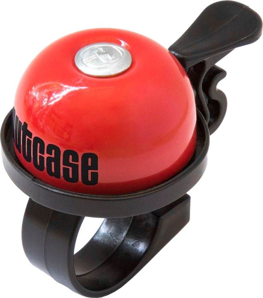 Nutcase Fahrradklingel Thumbdinger , Racy Red