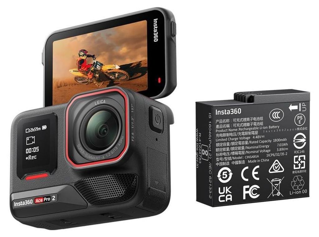 Insta360 Ace Pro 2, 8K Ultra HD, 50 MP, 240 fps, WLAN, Produktbild 