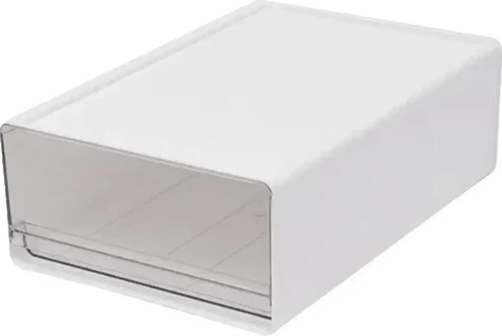 Organisateur de placard blanc empilable pour optimiser votre espace