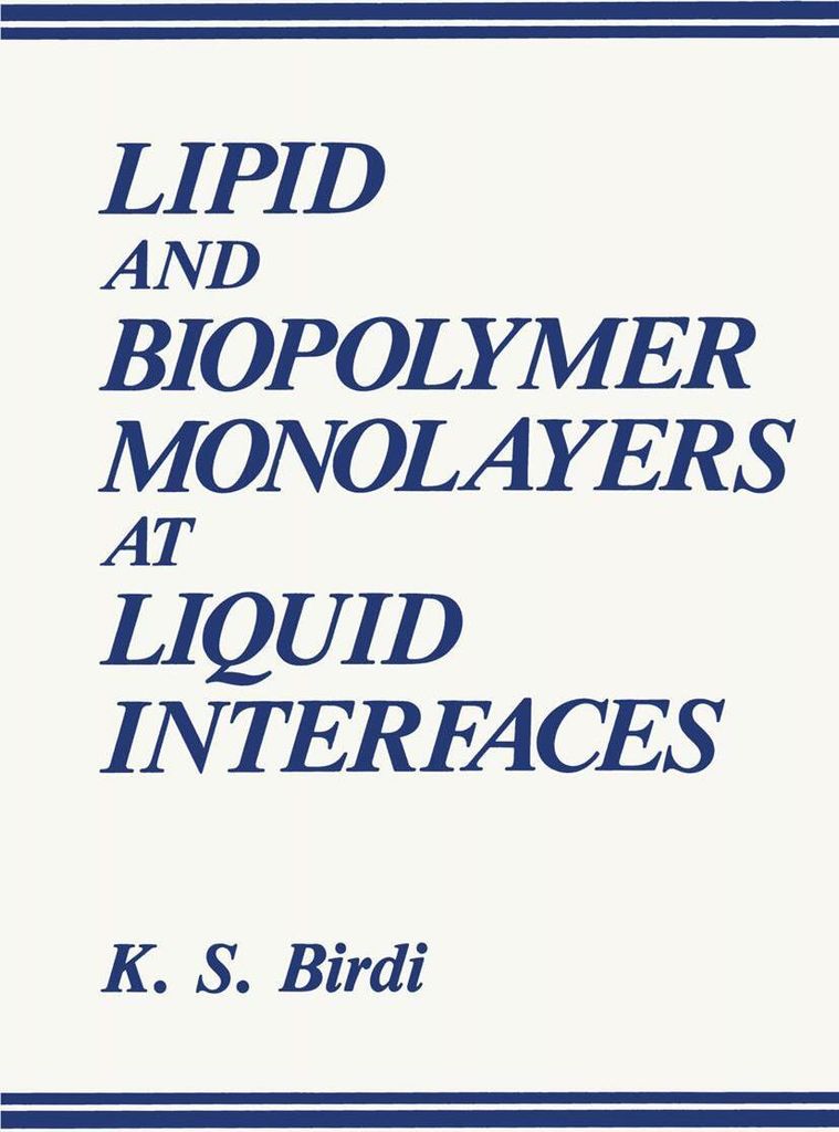Lipid- und Biopolymer-Monoschichten an Flüssigkeitsgrenzflächen