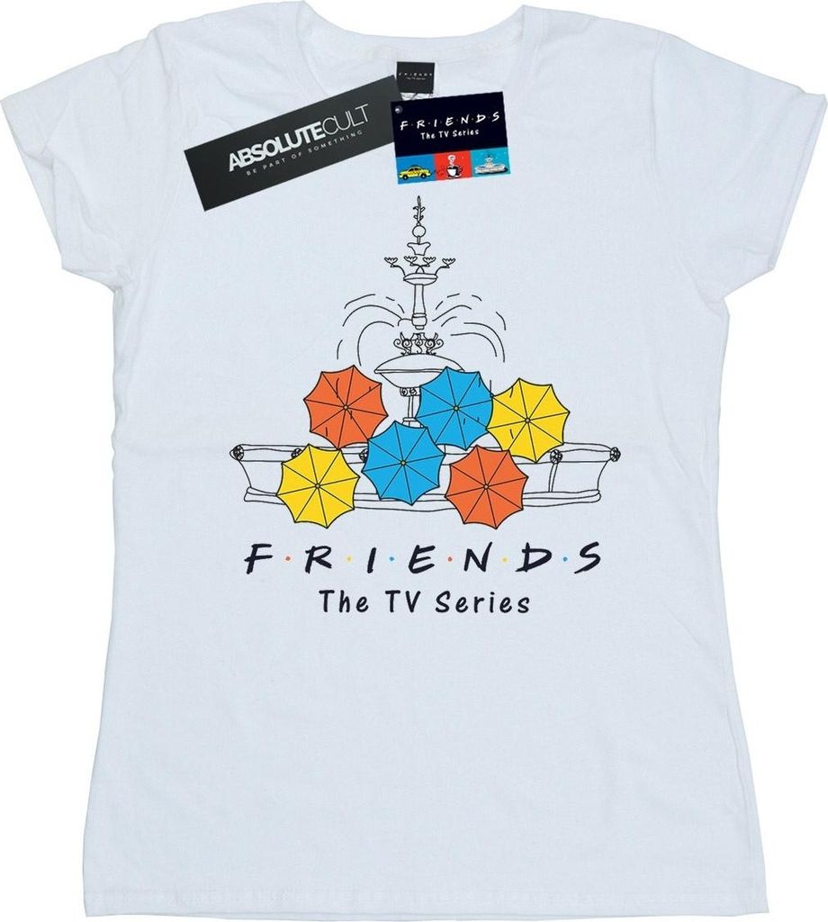 Friends - T-Shirt für Damen BI21097 (S) (Weiß) Produktbild 