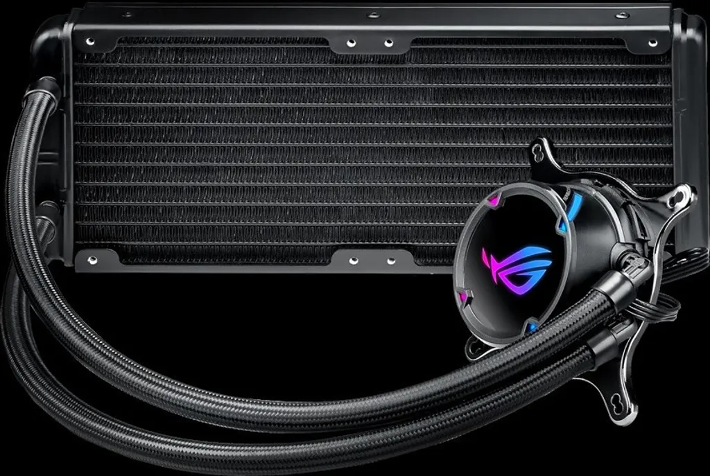 Kit Watercooling Aura Sync RGB Asus ROG Strix LC 240 avec deux ventilateurs - 9