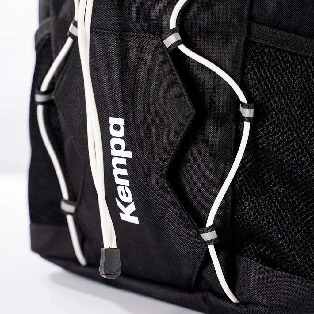 Kempa Sac à Dos Pro Noir - Backpack de Sport Haute Résistance avec Logo