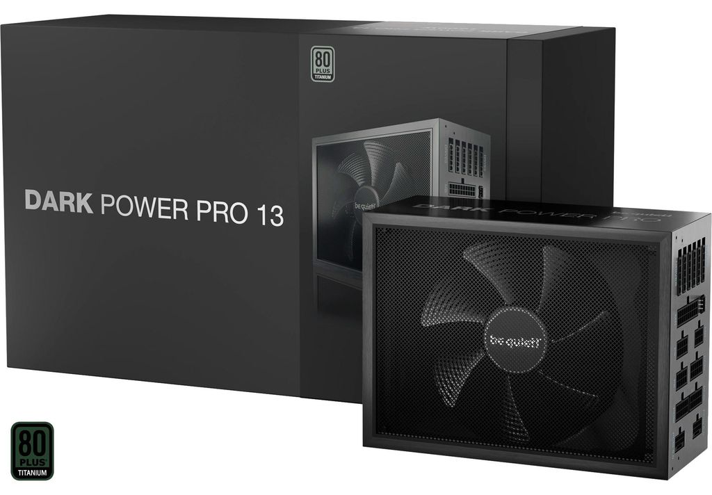 be quiet! Dark Power Pro 13 1600W, ATX 3.1, 80 Plus Titanium PC-Netzteil, Farbe:Schwarz