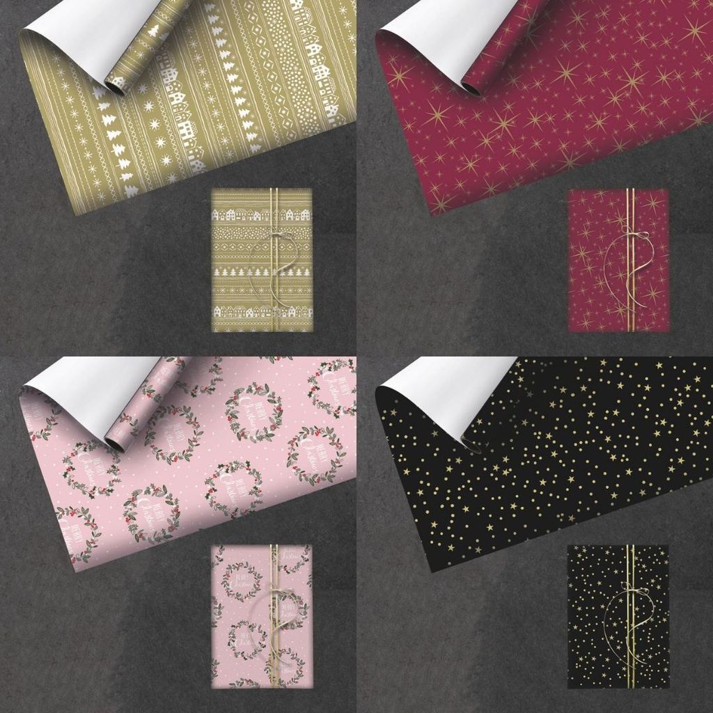 Geschenkpapier Weihnachten, Weihnachtspapier 2m x 0,7m - 10 Produktbild 3