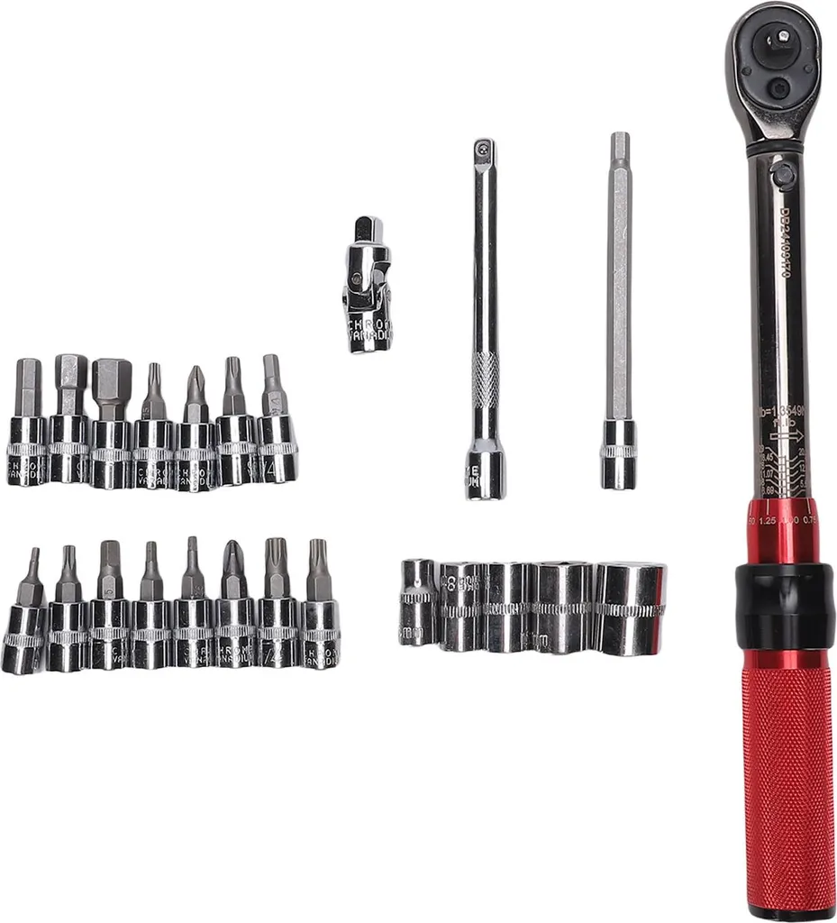 Clé dynamométrique 2,5-30 Nm haute précision 1/4" pour cadre carbone