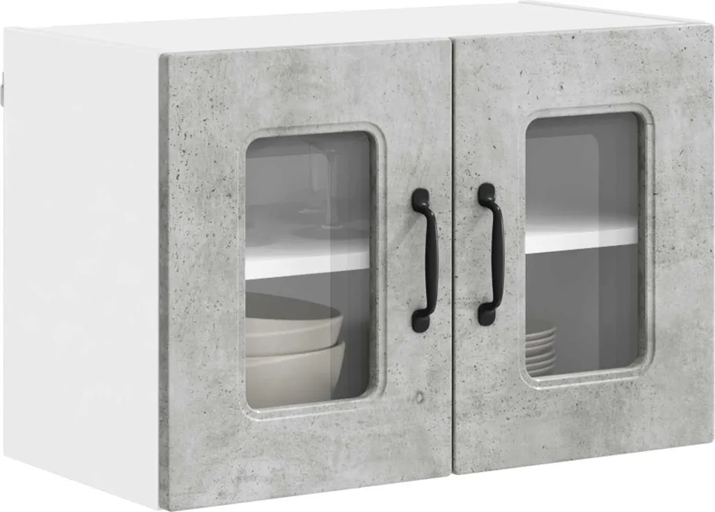 Mobile Pensile Cucina 60x31x40 Grigio Cemento - Sicuro e Capiente