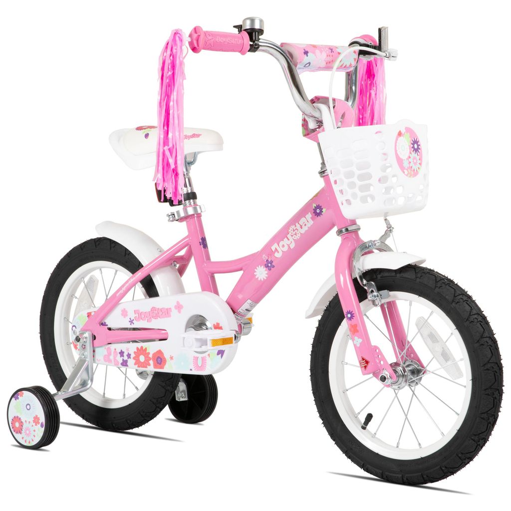 Mädchenfahrrad Little Violet 16 Zoll mit Korb abnehmbaren Stützrädern