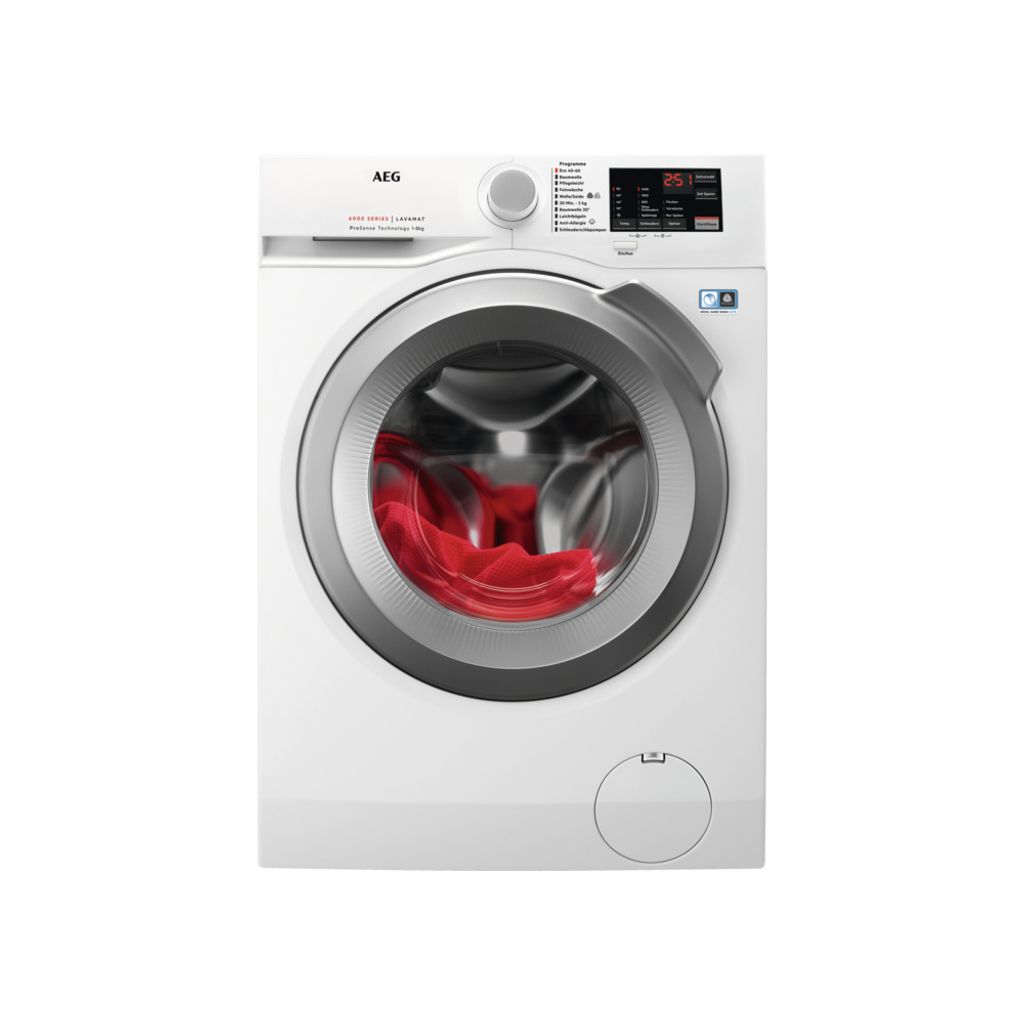 AEG L6FL548EX Waschmaschine Freistehend Frontlader 8 kg 1400 RPM B Weiß