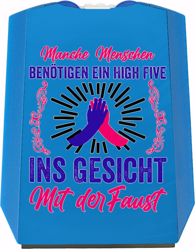High Five Parkscheibe mit Spruch High Five ins Gesicht mit der Faust