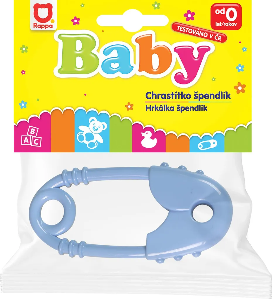 Hochet épingle à nourrice coloré multicouche - Stimulation sensorielle
