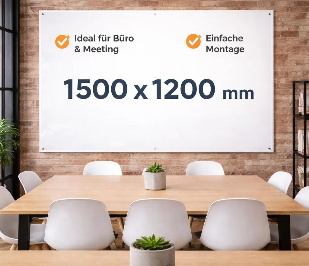 Tableau magnétique 150x120 cm effaçable à sec avec surface laquée pro - 2