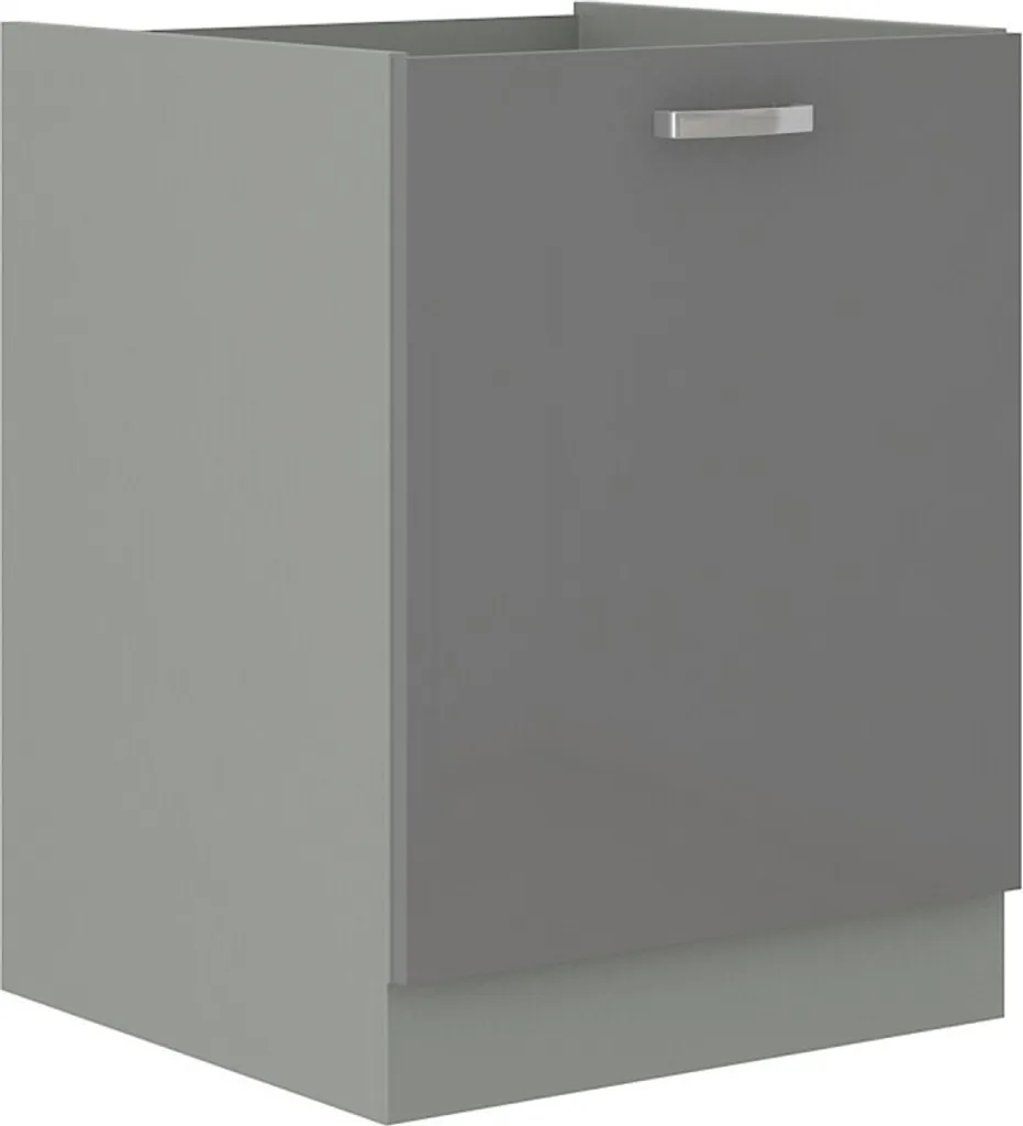 Mobile Basso Grigio ULLERIKE 60 cm - Design Scandinavo per Cucina