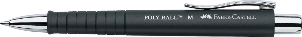 FABER-CASTELL Druckkugelschreiber POLY BALL schwarz Produktbild 