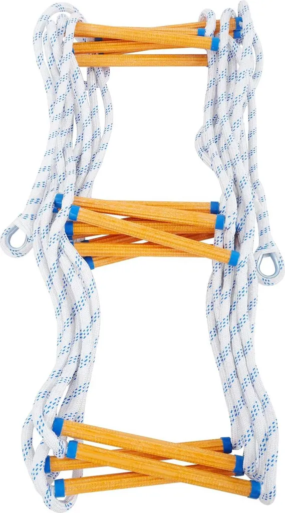 Échelle de corde 10m avec 4 mousquetons et 2 paires de gants - Charge 100kg