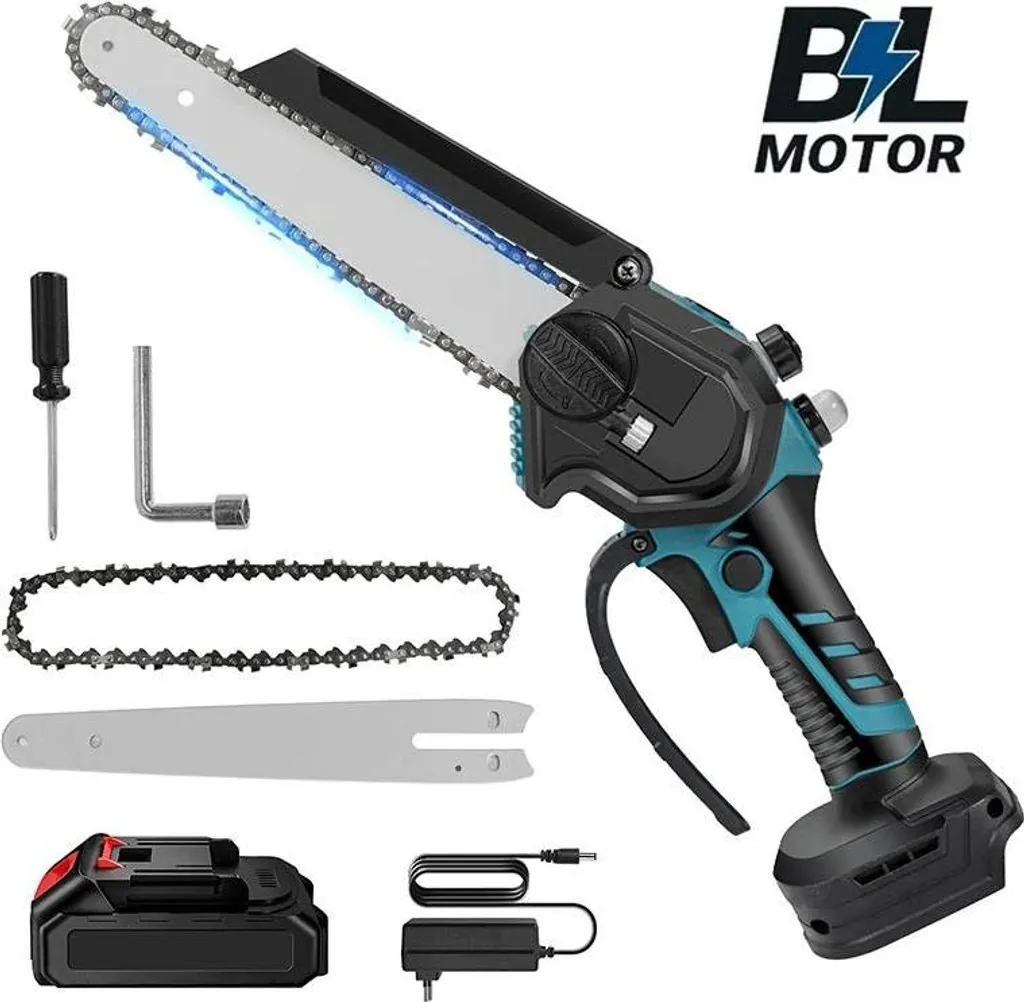 Tronçonneuse électrique sans fil avec moteur Brushless et batterie 21V