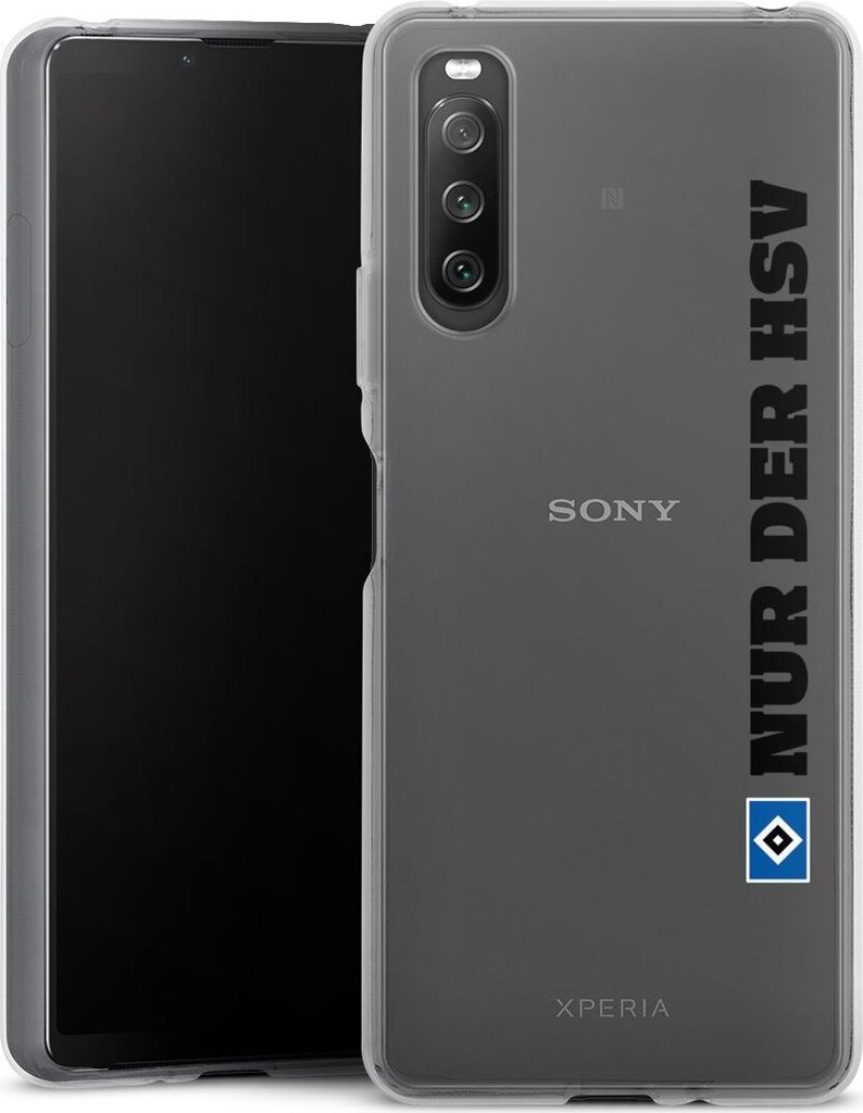 DeinDesign Handyhülle für Sony Xperia 10 IV Silikon Hülle Case Smartphone Schutzhülle HSV Hamburger SV transparent
