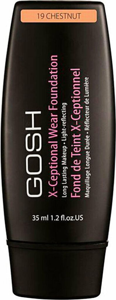 Gosh X-Ceptional Wear Foundation Long Lasting Makeup 19 Chestnut 35ml