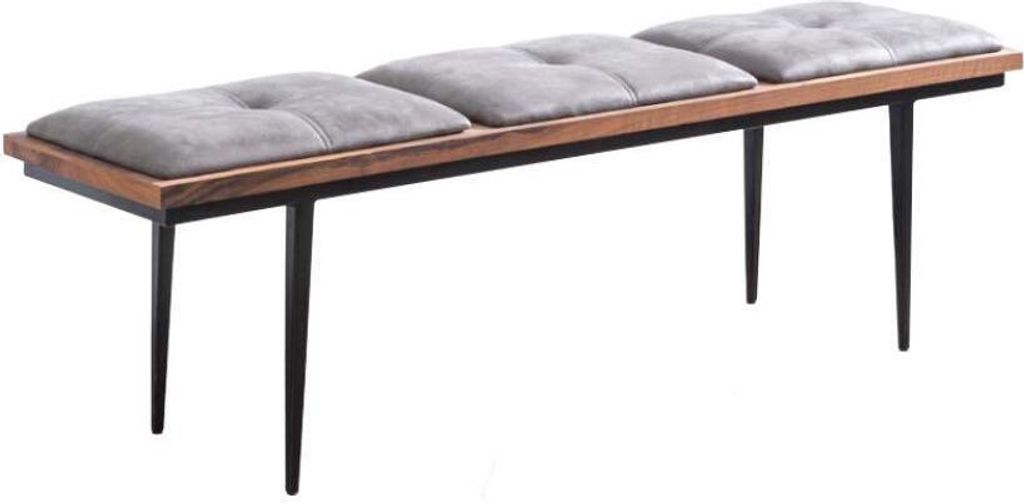 Bank Sitzbank Polster Polsterbank Esszimmer Sitzer Stoff Braun Design