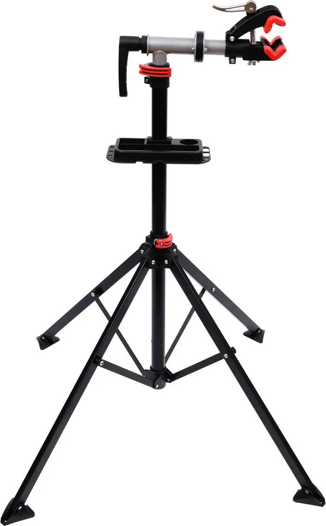 Pied d'atelier vélo professionnel support de montage avec plateau
