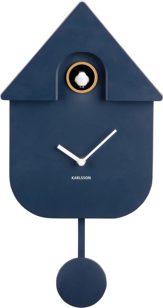Orologio a cucù Karlsson MODERN CUCKOO blu scuro | Immagine del prodotto 