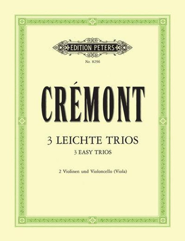 3 leichte Trios op.13für 2 Violinen und Violoncello (Viola)