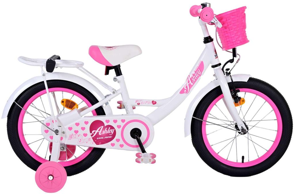 Volare Ashley Kinderfahrrad - Mädchen - 16 Zoll - Weiß Produktbild 