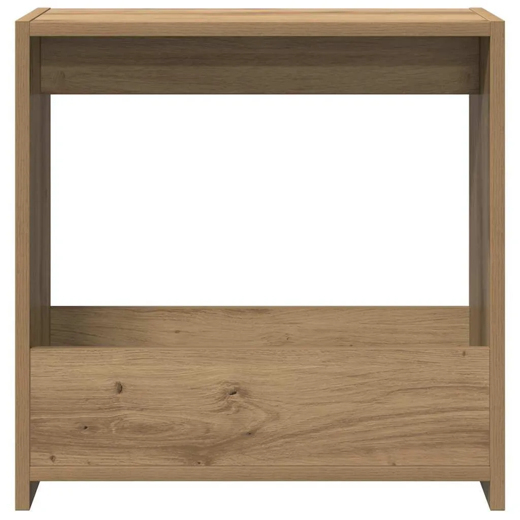 Table d'appoint Robuste en Bois Composite Chêne Artisan 50x26x50 cm