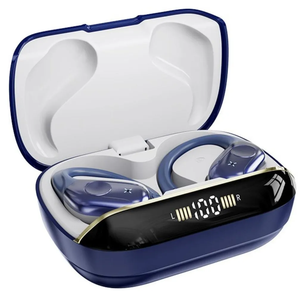 Écouteurs Sport Bluetooth T12DNS INF - Bleu foncé ABS - Anti-bruit 8cm