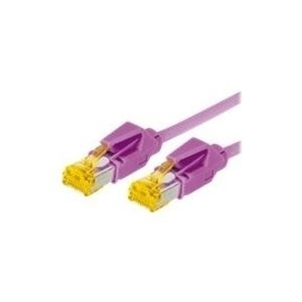 Patchkabel S/FTP, PiMF, Cat 6a, erikaviolett, 7,5 m Für 10 Gigabit/s, halogenfrei, mit Draka-Kabel und Hirosesteckern TM31 (bisherige Bezeichnung ...